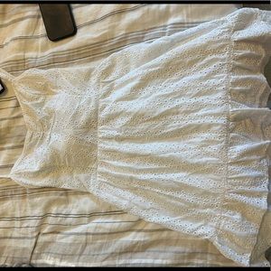 White eyelet hollister dress